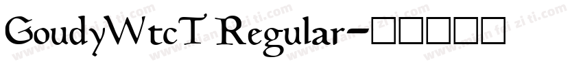 GoudyWtcT Regular字体转换